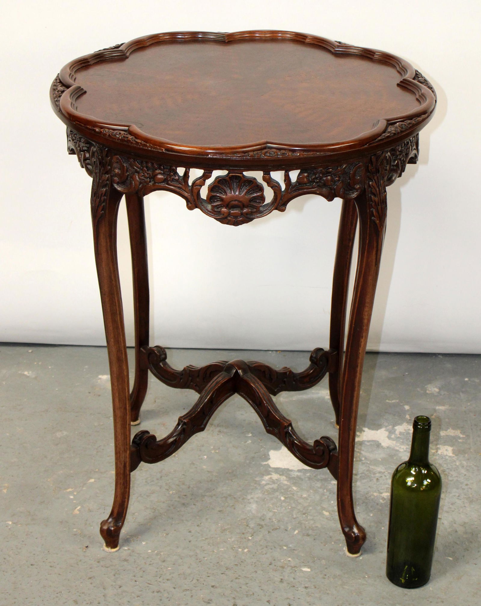 American carved mahogany side table (1 of 8)