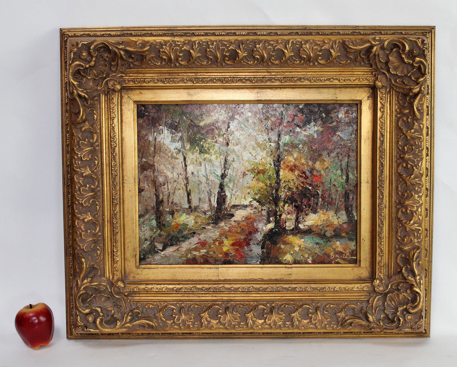 Oil on canvas painting Impressionistic landscape (1 of 10)