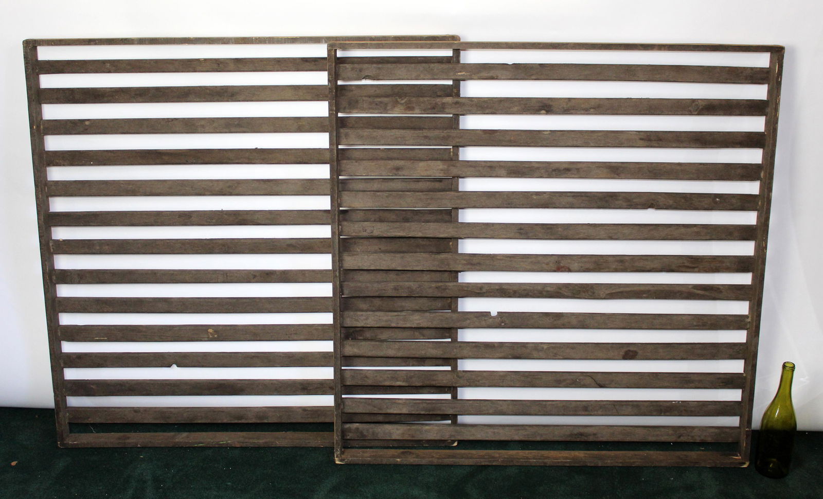 Pair of vintage French wooden fruit drying racks (1 of 5)