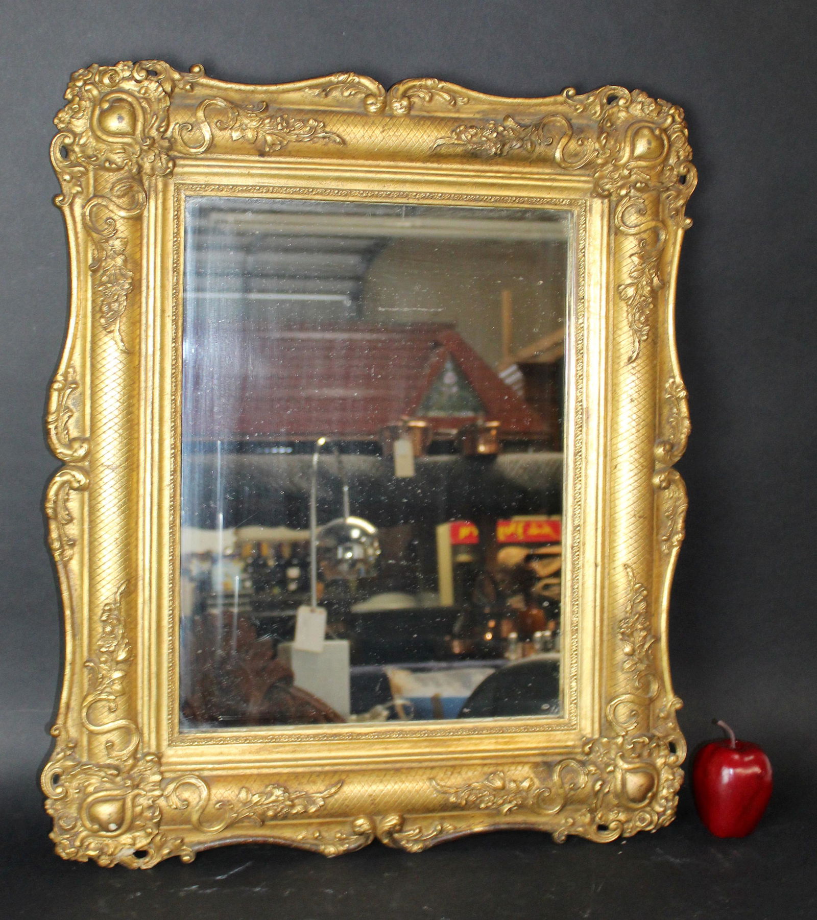 French Louis XV gilt mirror (1 of 6)