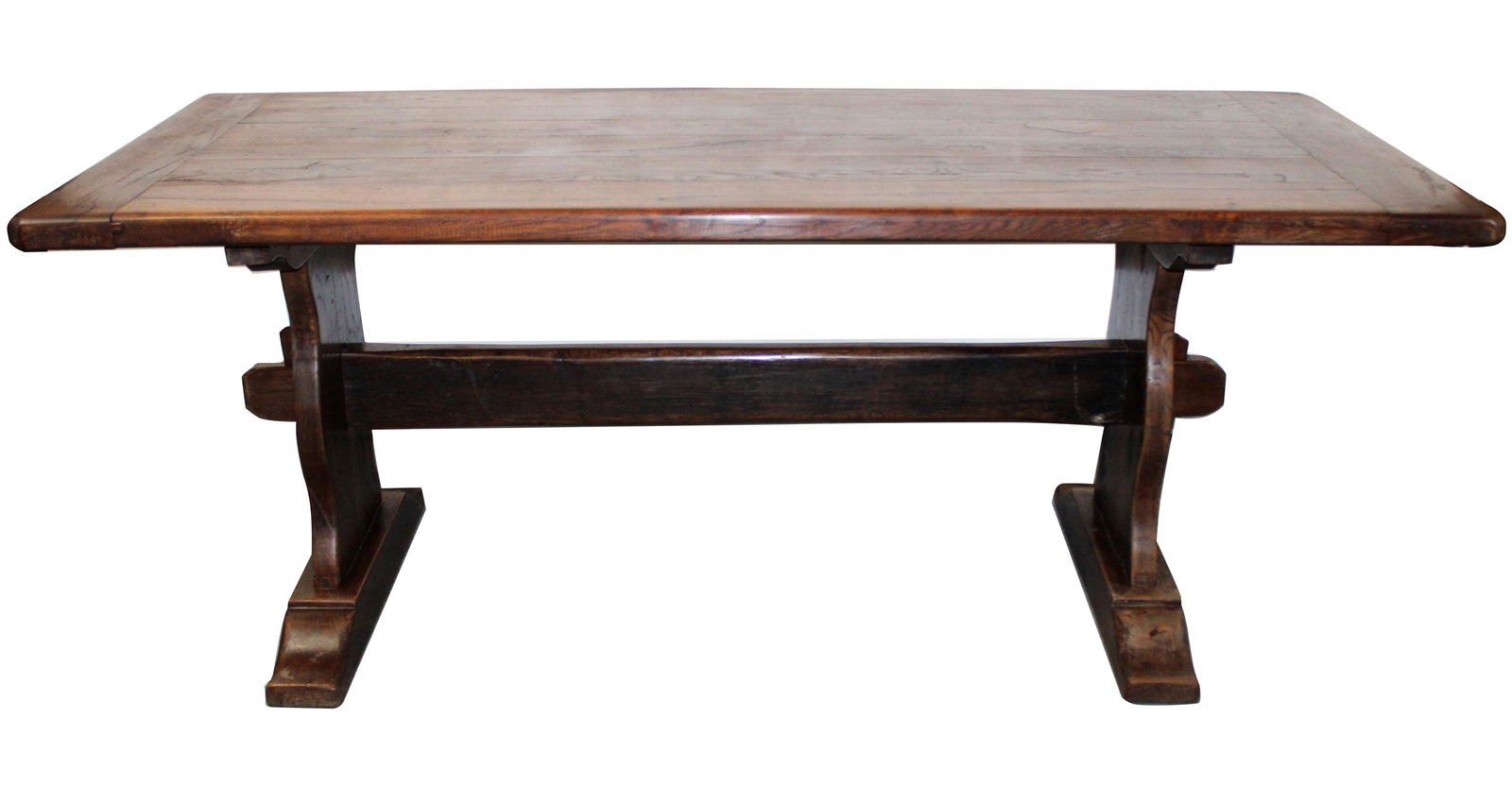 French trestle table in oak (1 of 8)