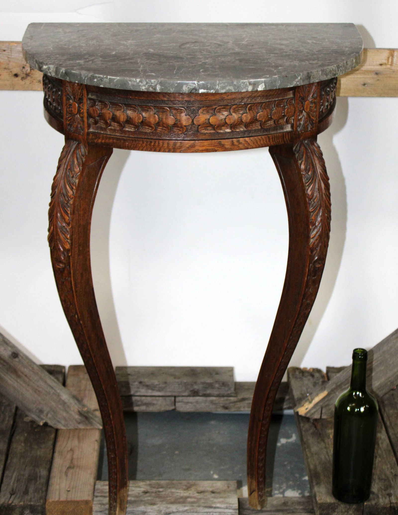 French Louis XVI style wall mount console (1 of 10)