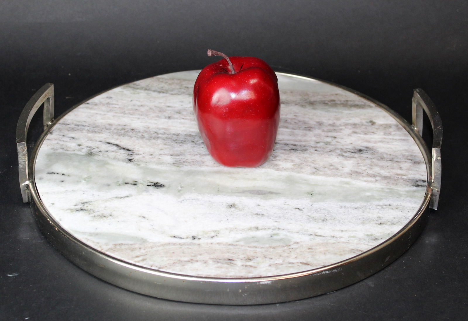Art Deco style stainless & granite serving tray (1 of 6)