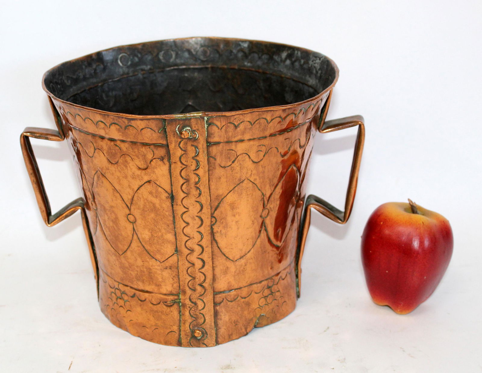 Antique French copper grain measure (1 of 6)