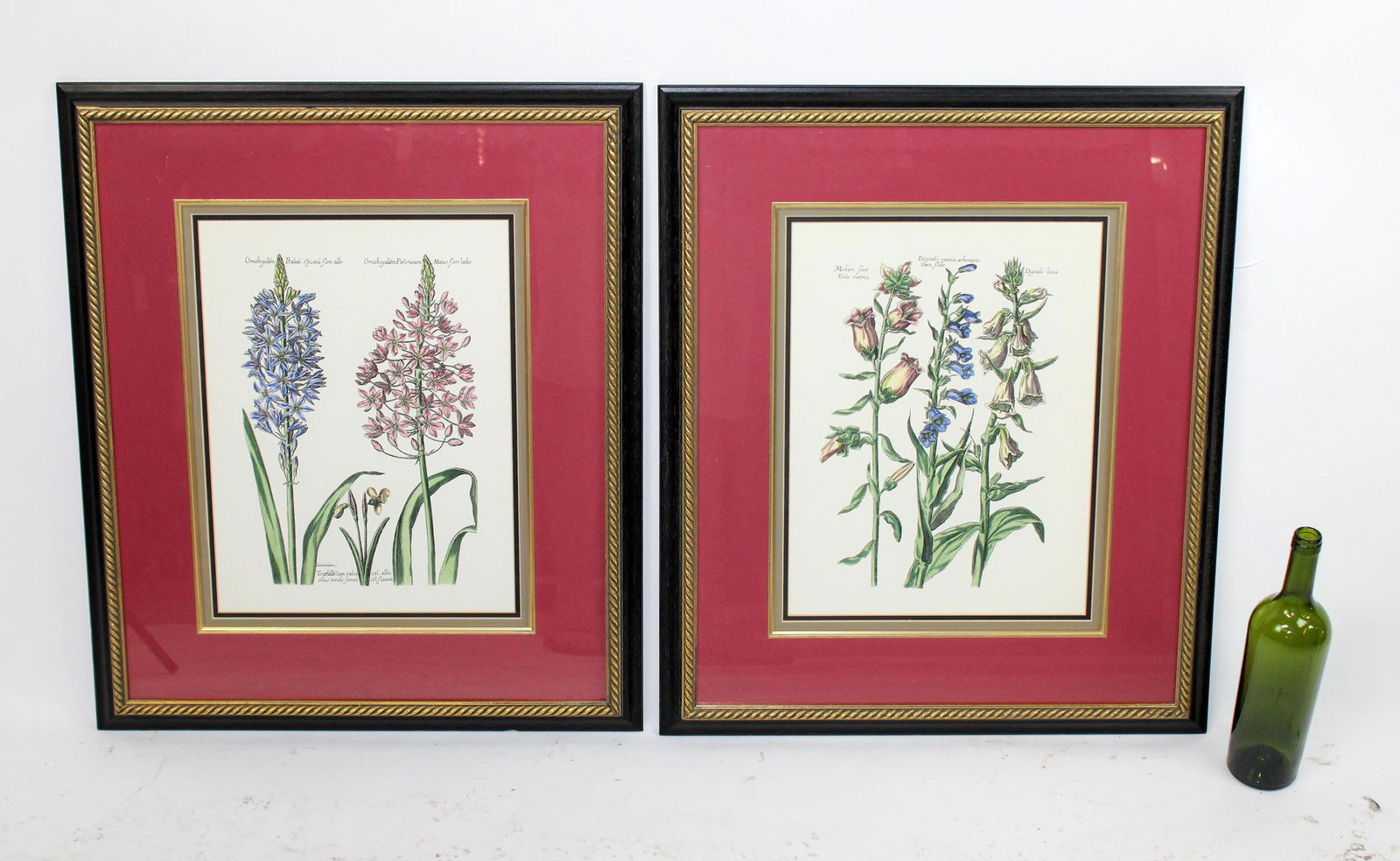 Pair of framed floral botanical prints (1 of 7)