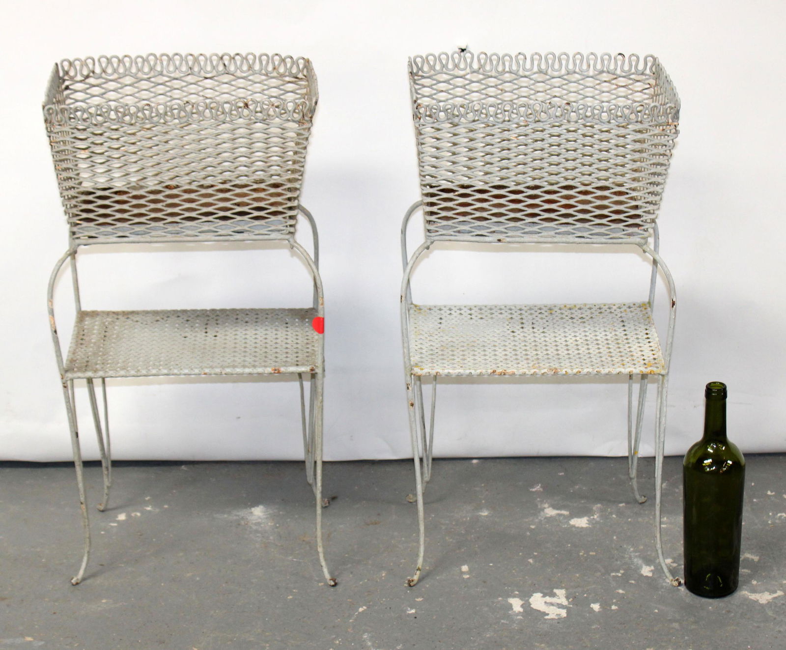 Pair of French mid century wire and iron jardinieres (1 of 8)