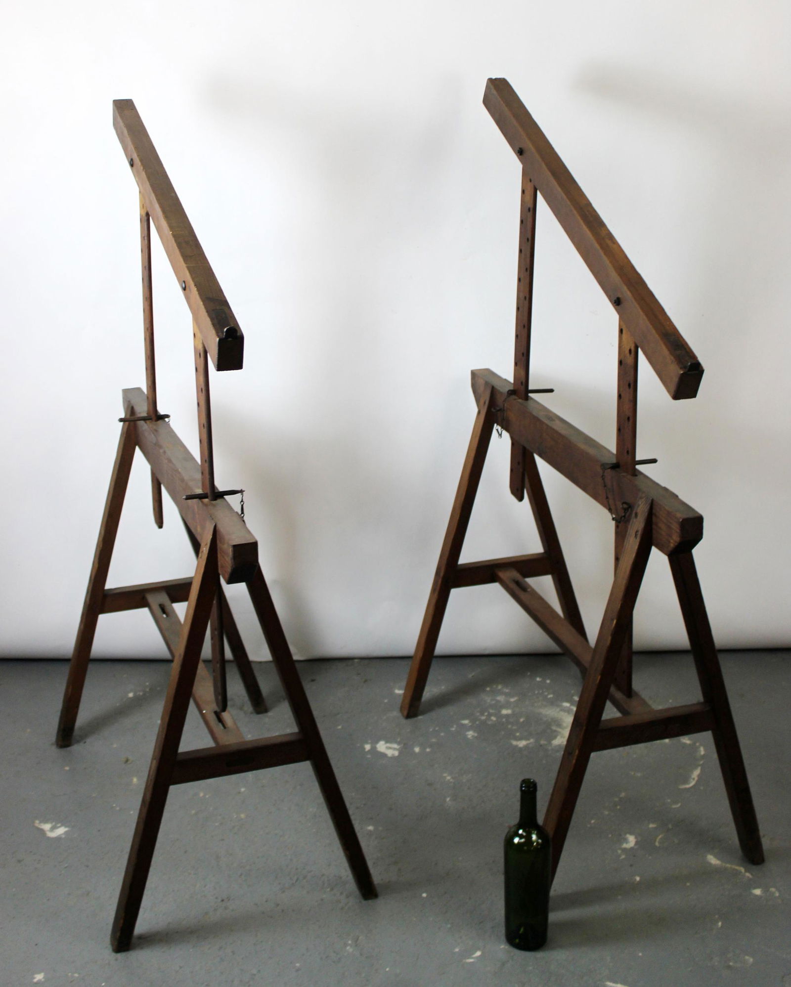 French pine adjustable trestle bases (1 of 9)