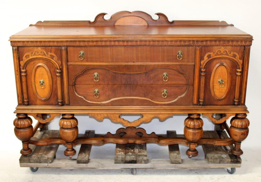 Jacobean sideboard with barrel legs by Hanover Cabinet (1 of 7)
