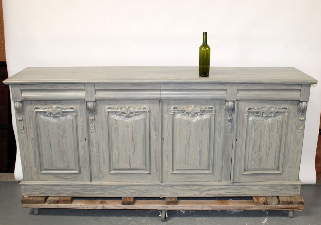 4 door painted sideboard (1 of 5)