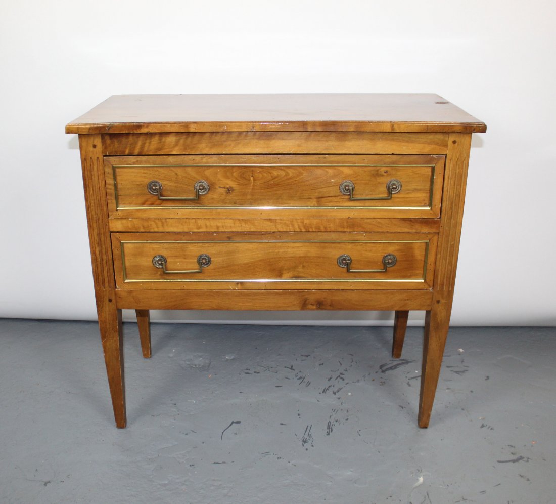 French Louis XVI style 2 drawer commode (1 of 7)