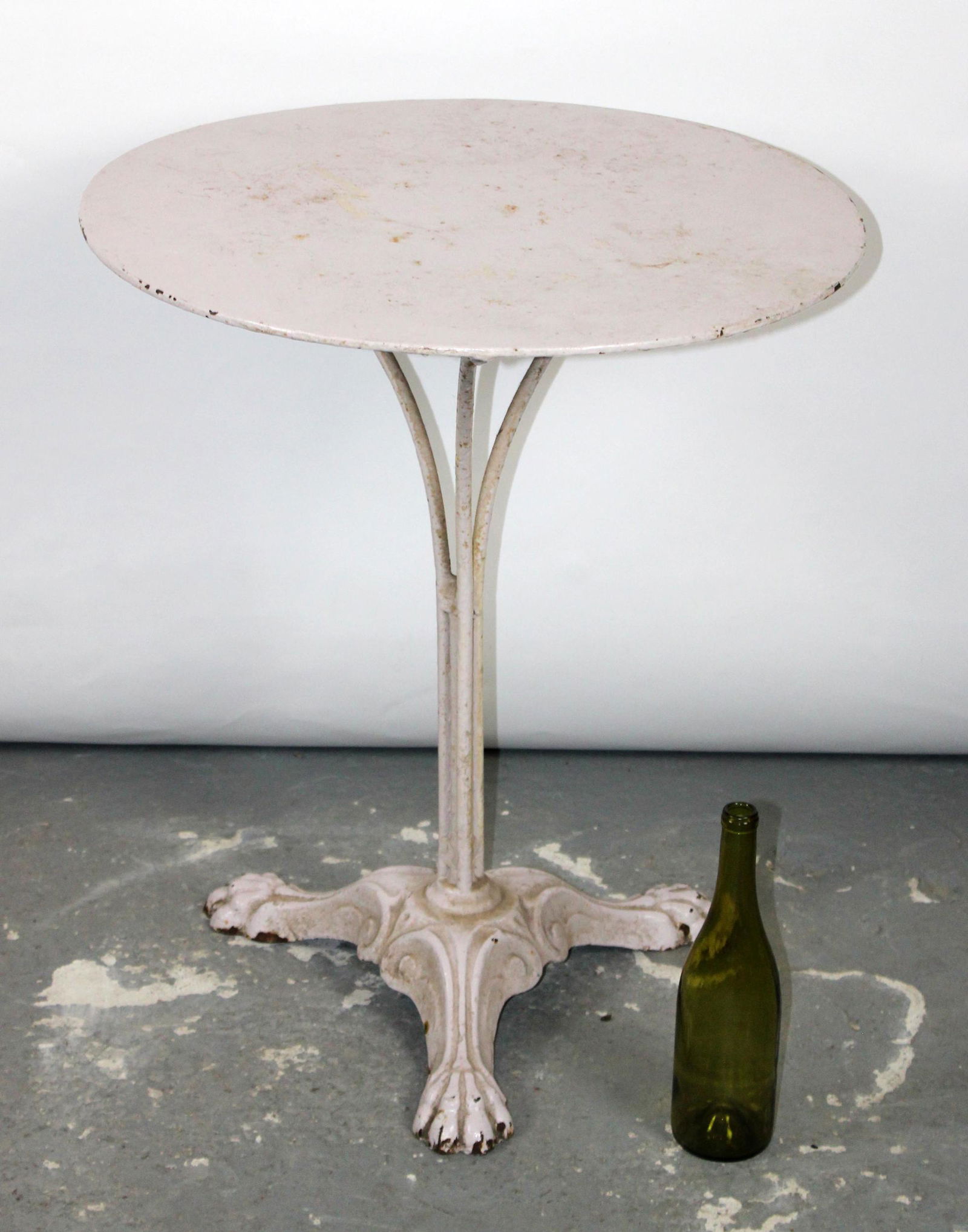 French cast iron pedestal base bistro table (1 of 5)
