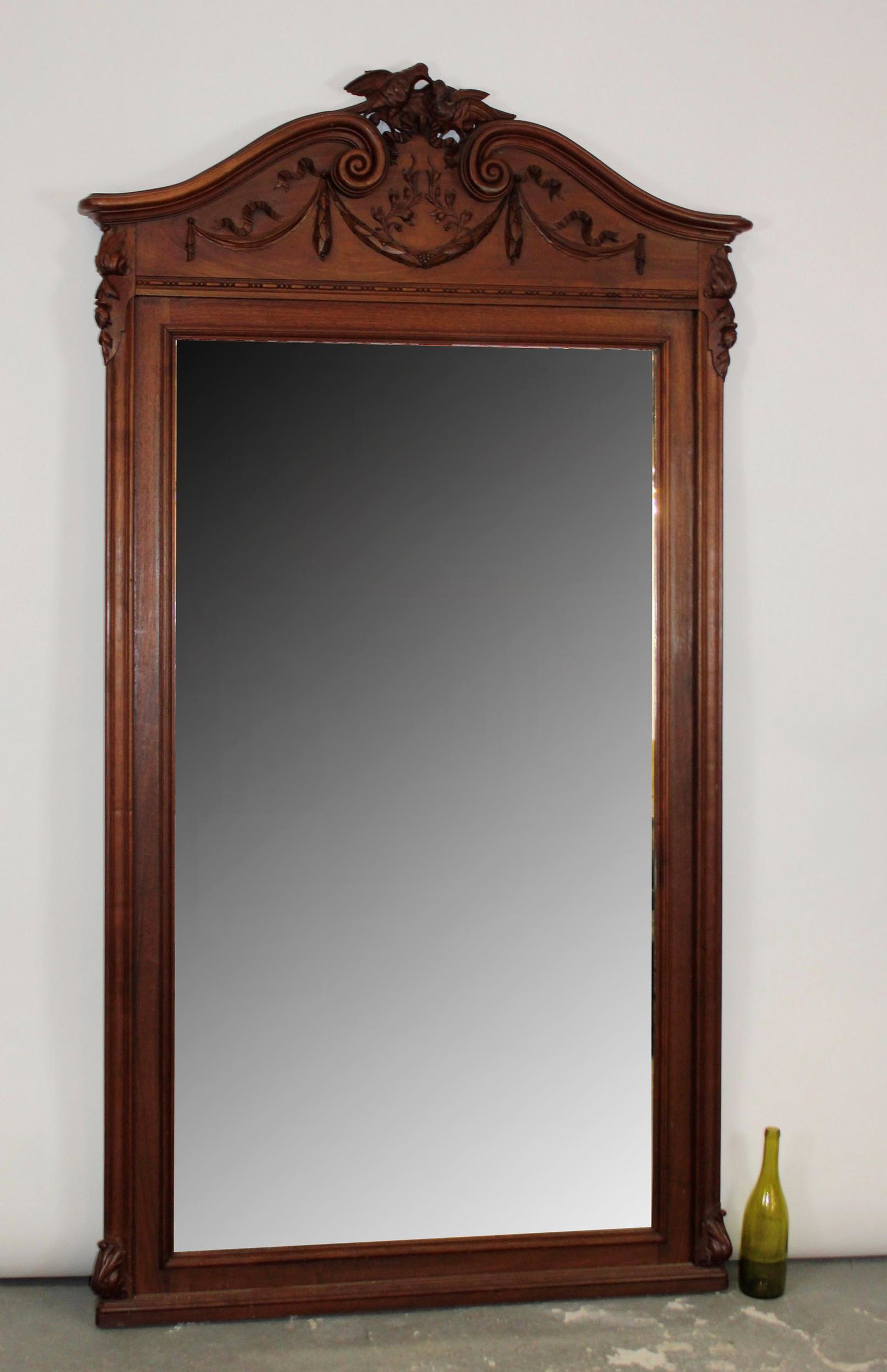 French Regency carved oak mirror (1 of 8)