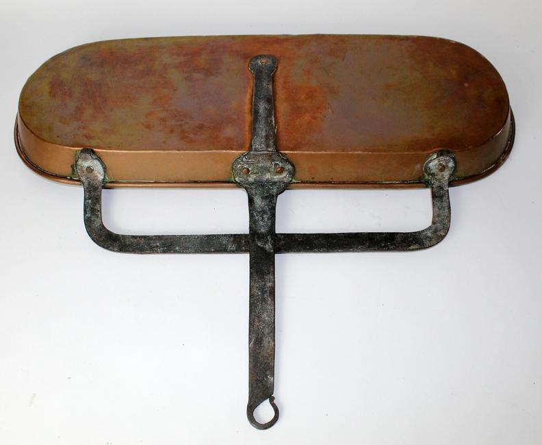 Antique French copper fish fry pan (1 of 8)