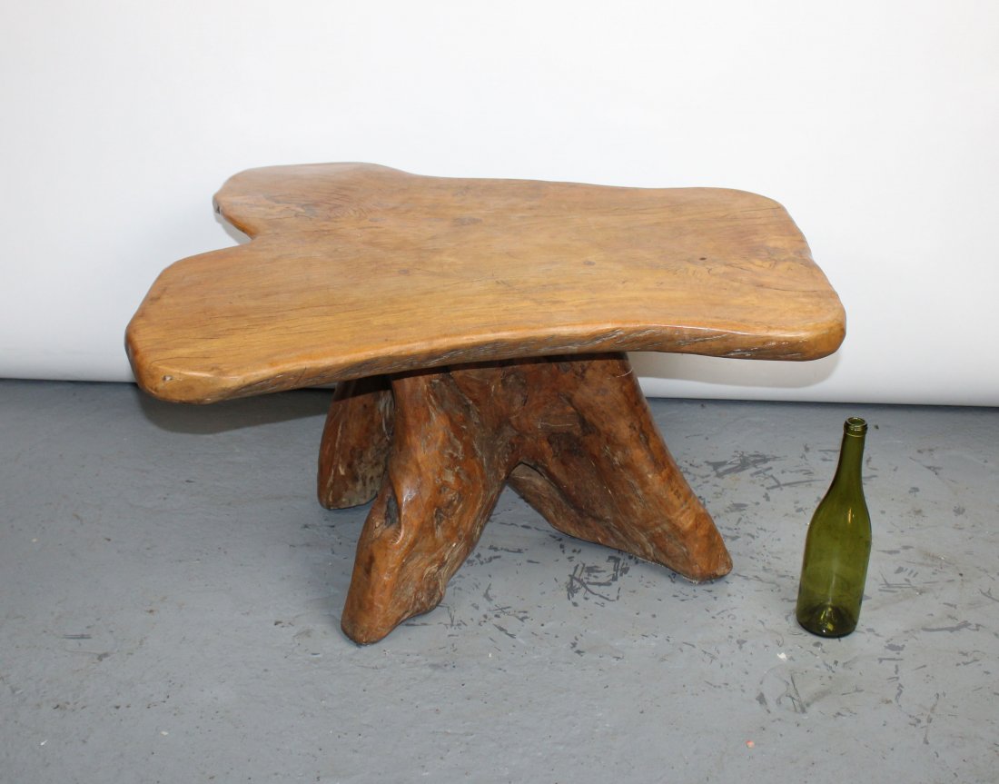 French Brutalist live edge cocktail table (1 of 8)