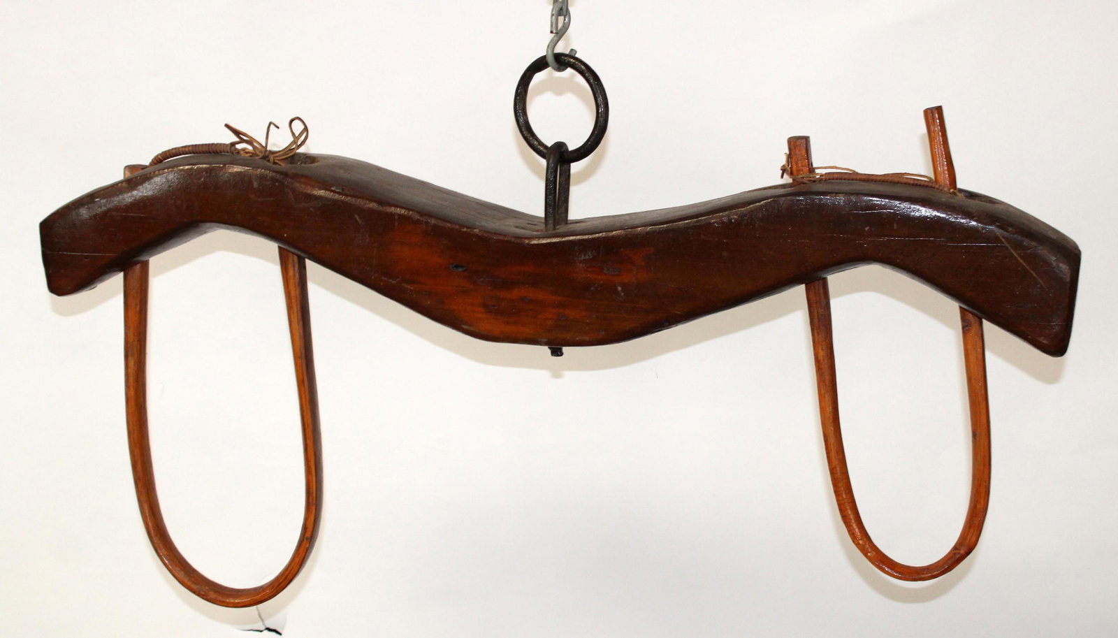 Primitive wooden ox yoke (1 of 8)
