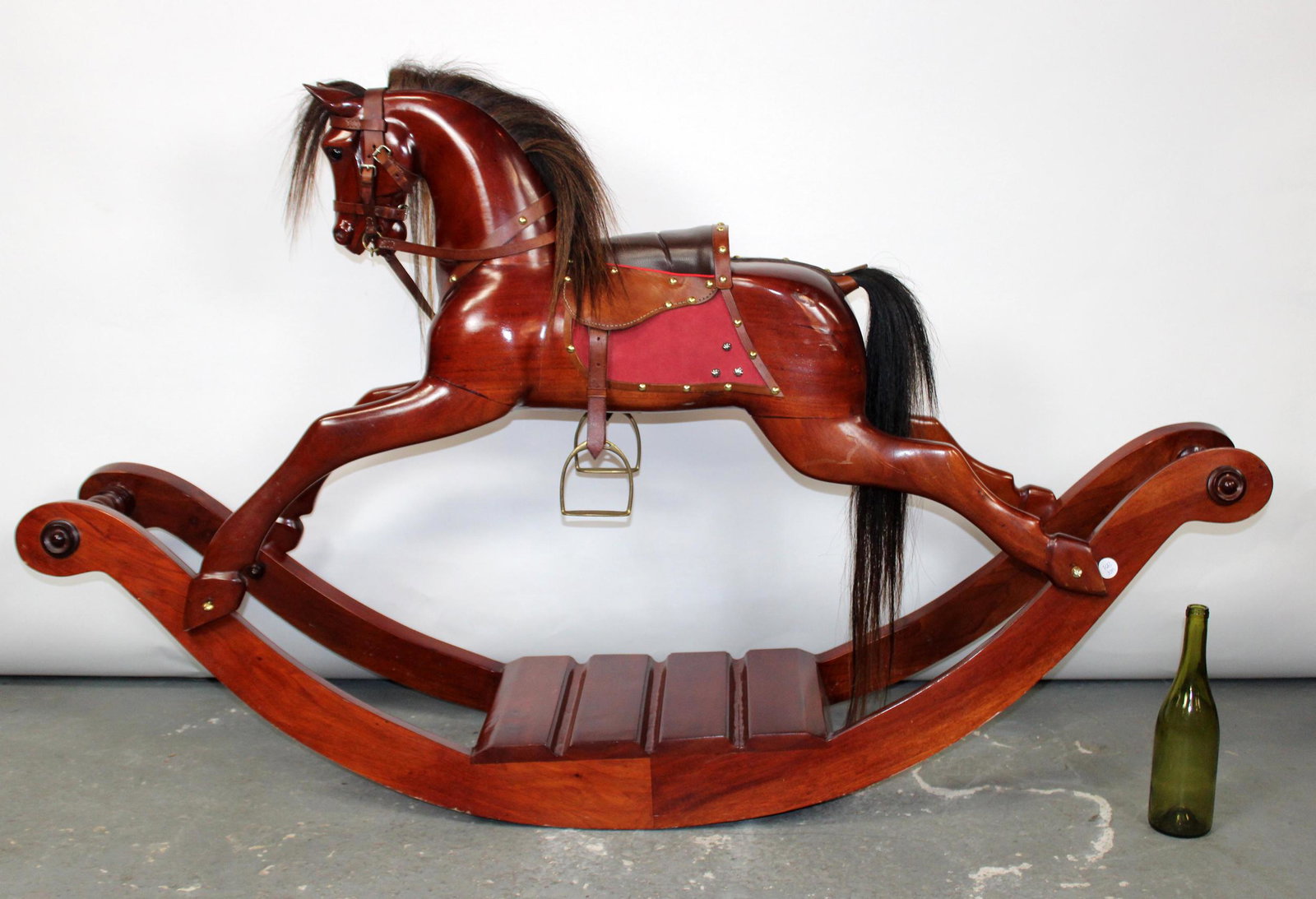 American rocking horse in mahogany (1 of 11)