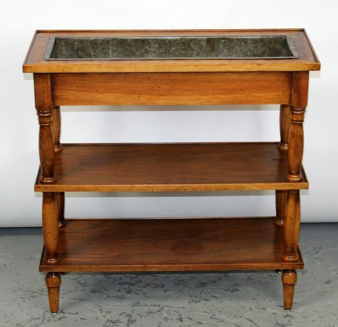French tiered walnut jardiniere (1 of 6)