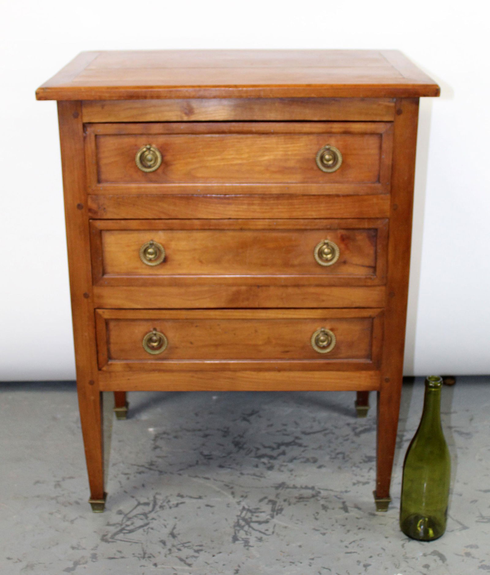 French Louis XVI style petite commode on legs (1 of 13)