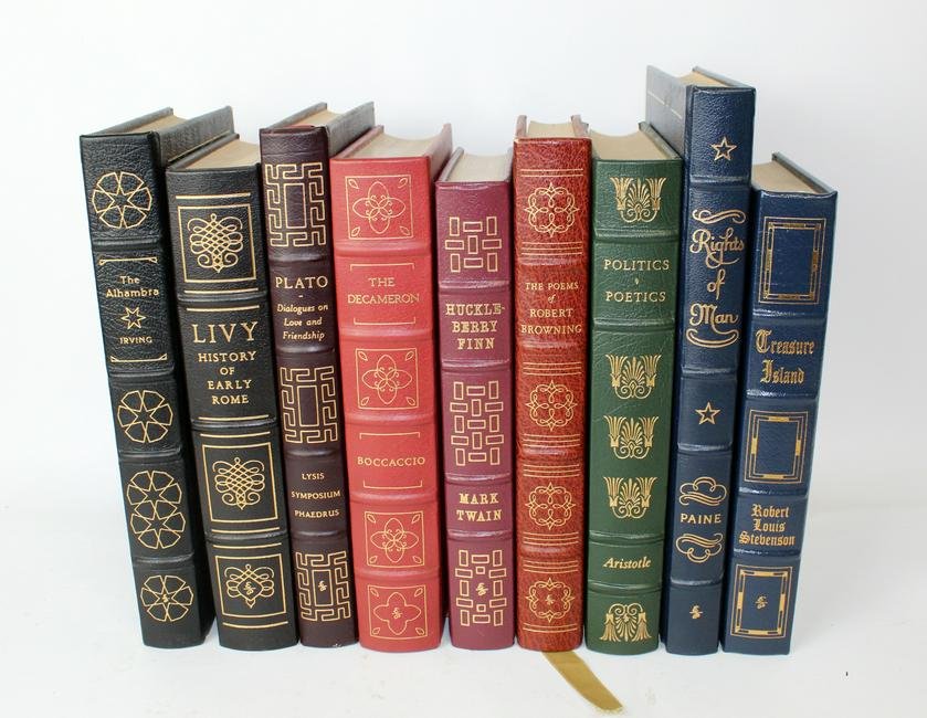 Lot of 9 Easton Press leather bound books (1 of 8)