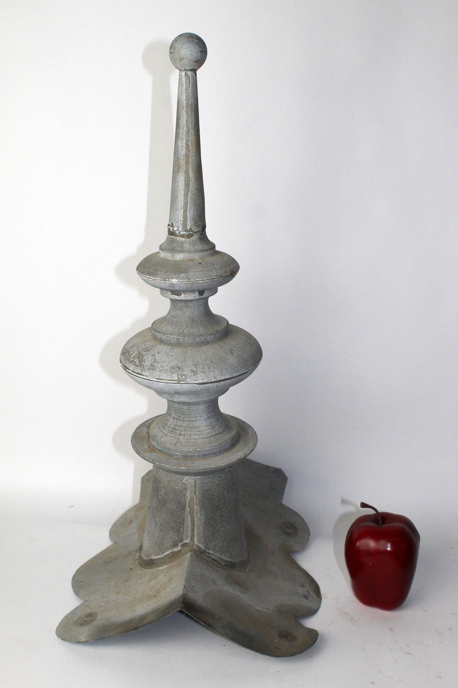 Antique French zinc architectural roof finial (1 of 5)
