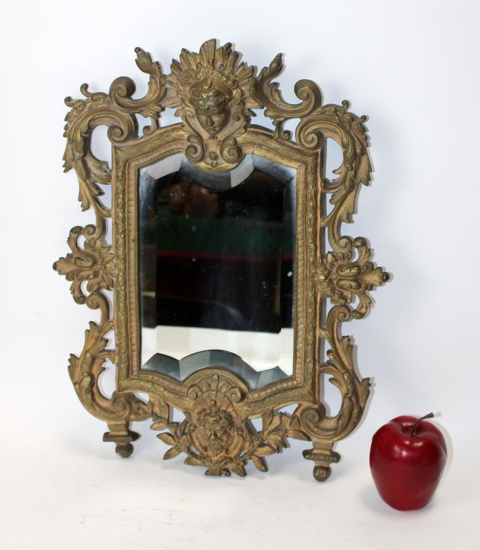 French Renaissance Revival bronze mirror (1 of 9)