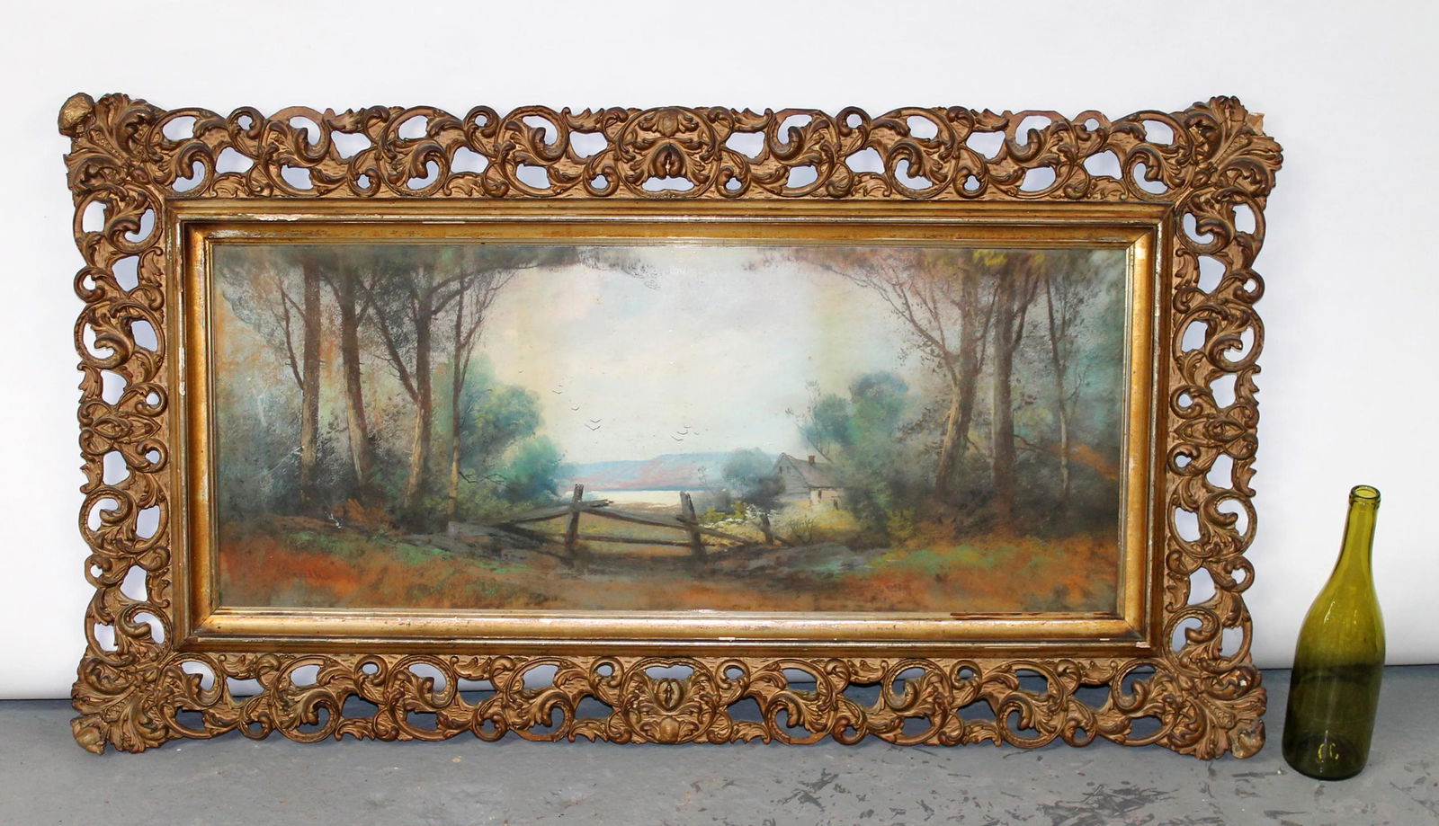 Pastel landscape painting on paper (1 of 9)