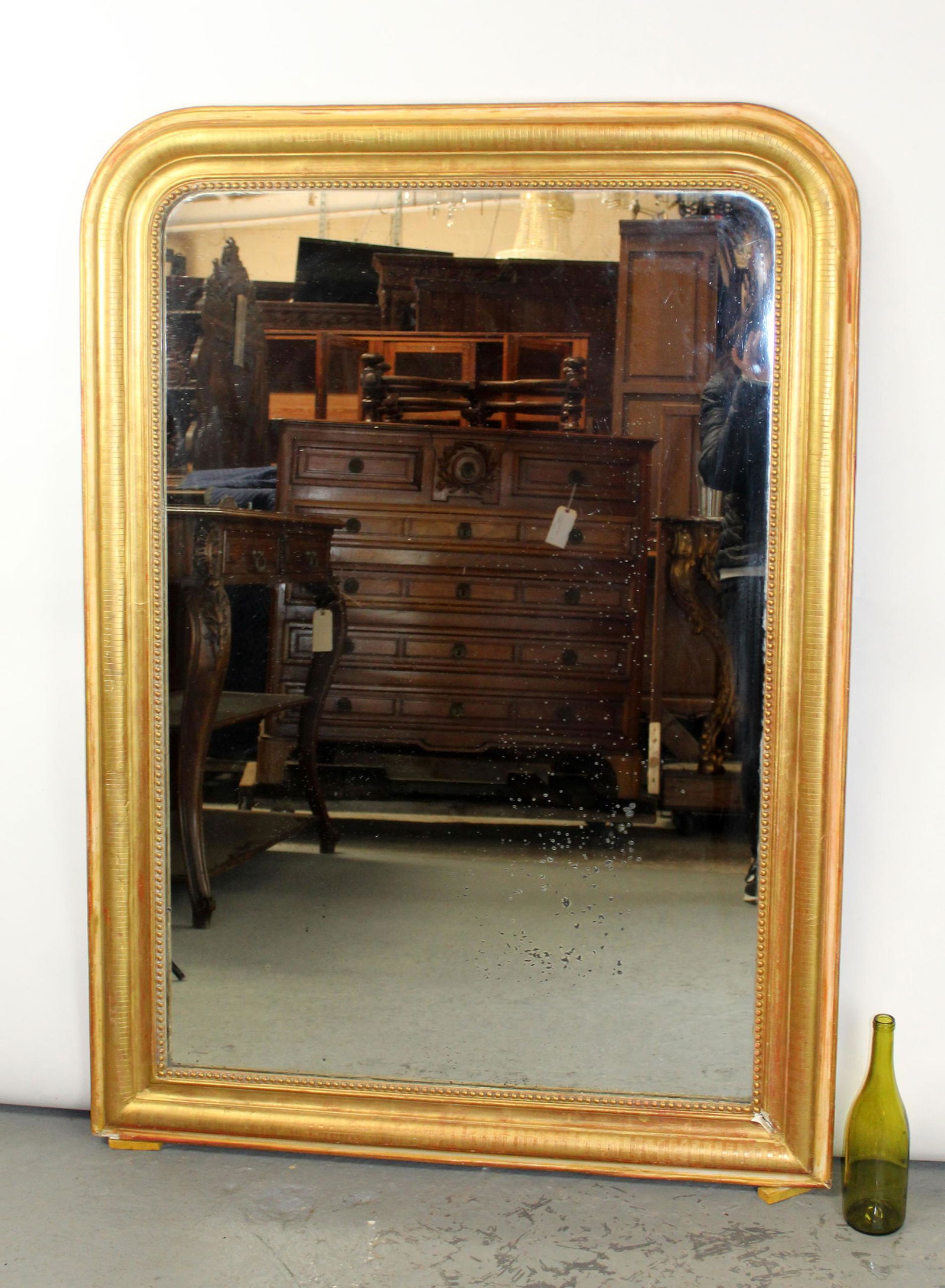 French Louis Philippe gold leaf mirror (1 of 9)