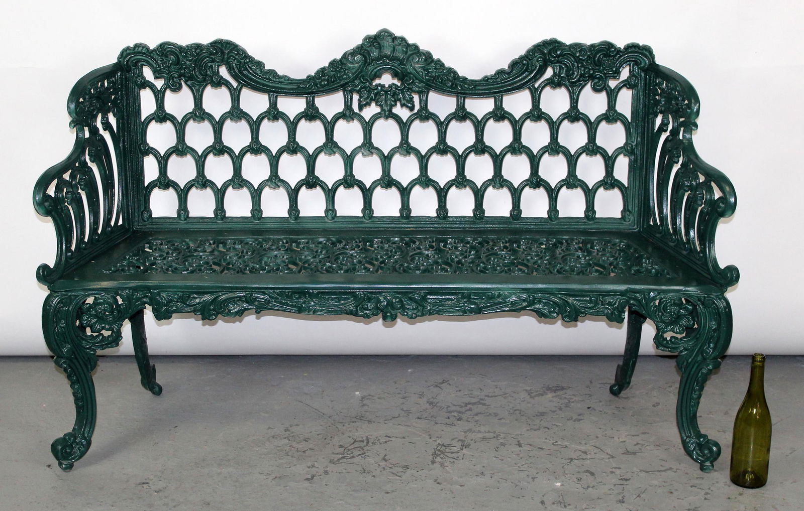 Cast aluminum garden bench (1 of 9)