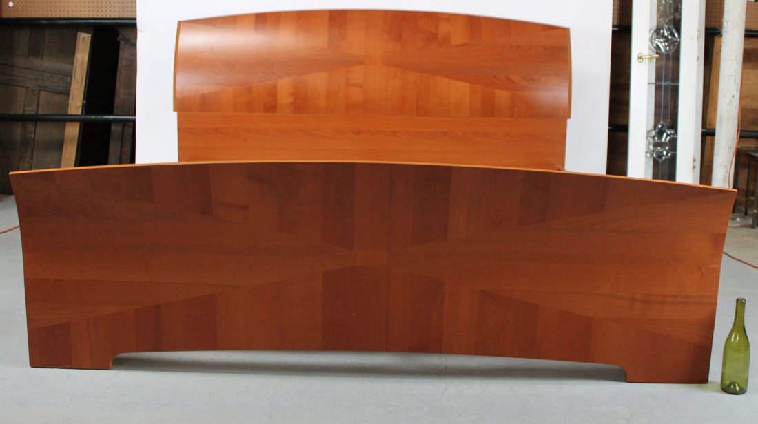 Italian marquetry king size bed (1 of 11)