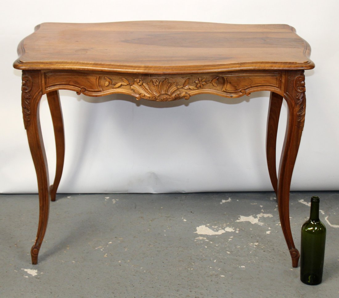 French Louis XV style bureauplat desk with drawer (1 of 9)