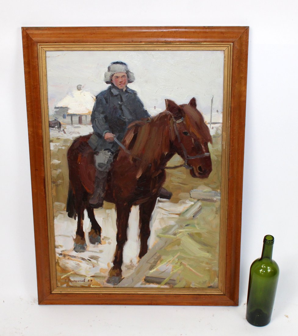 Russian portrait of young boy on horseback (1 of 9)