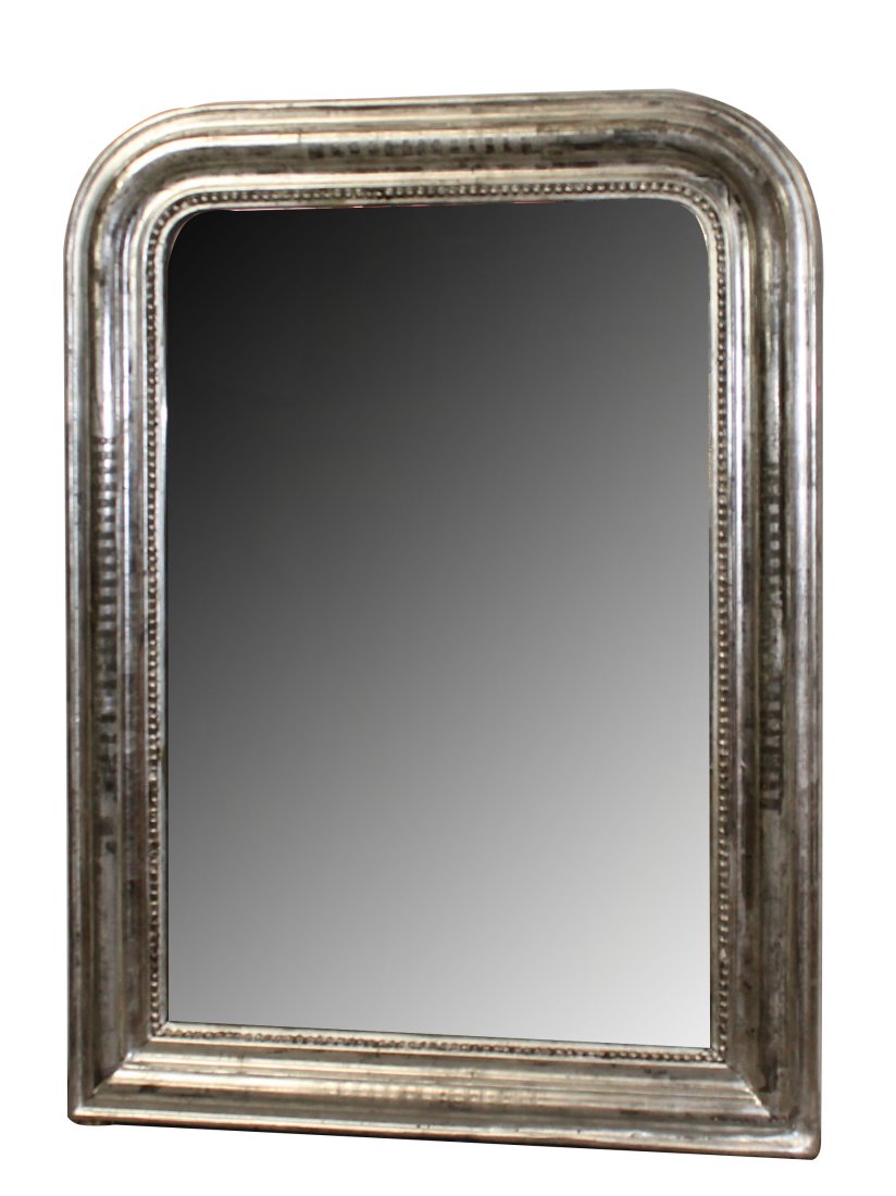 French Louis Philippe silver leaf mirror (1 of 8)