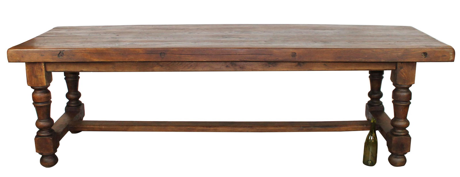 French farmhouse table in oak on turned legs (1 of 11)