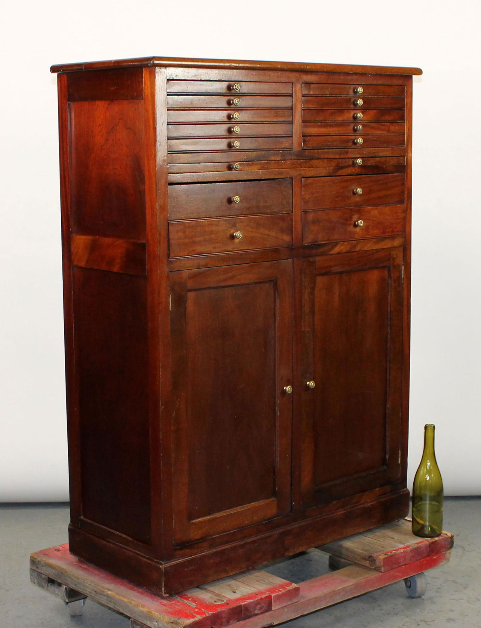 Antique French dental cabinet in mahogany (1 of 11)