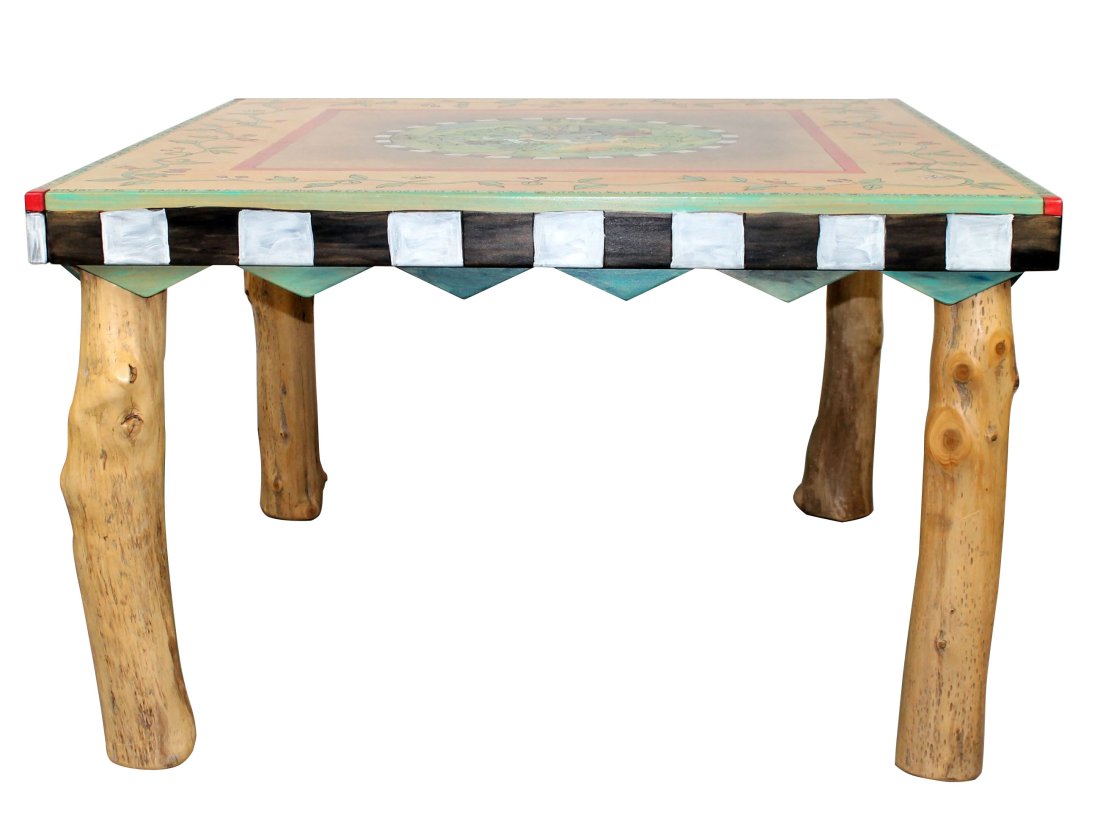 Sticks Furniture hand painted folk art table (1 of 12)