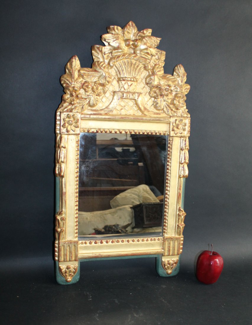 French Empire painted & gilt mirror (1 of 6)