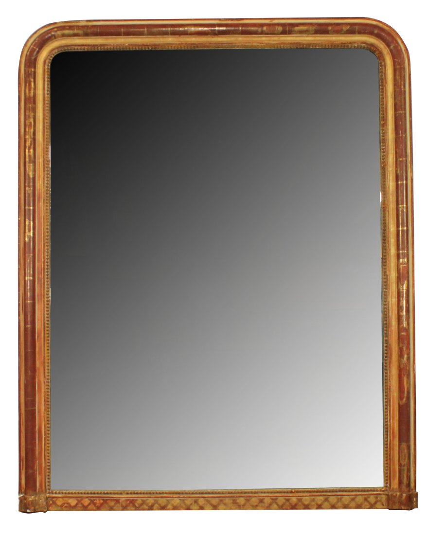 French Louis Philippe gold leaf mirror (1 of 8)