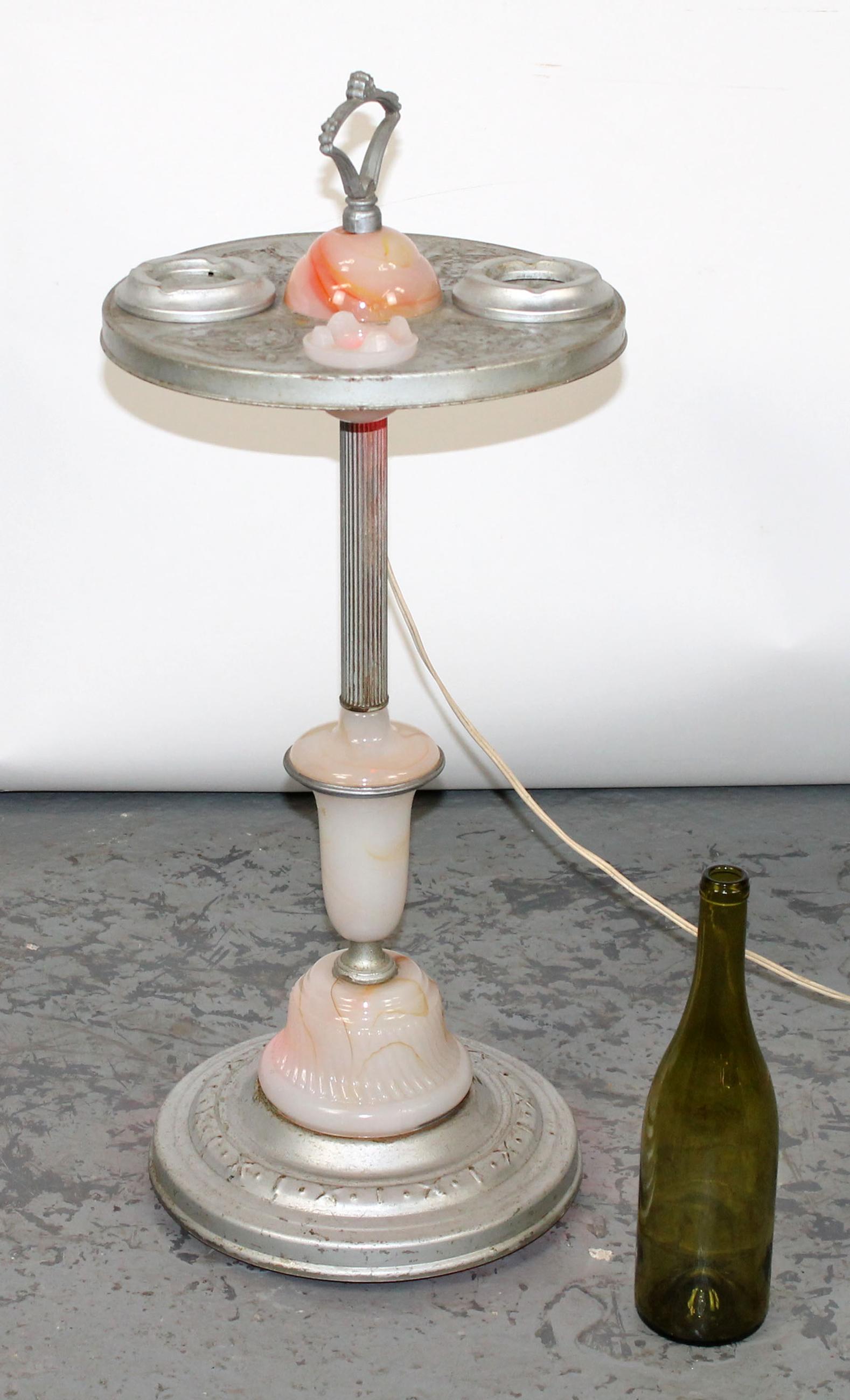 Art Deco smoking stand with oynx (1 of 6)