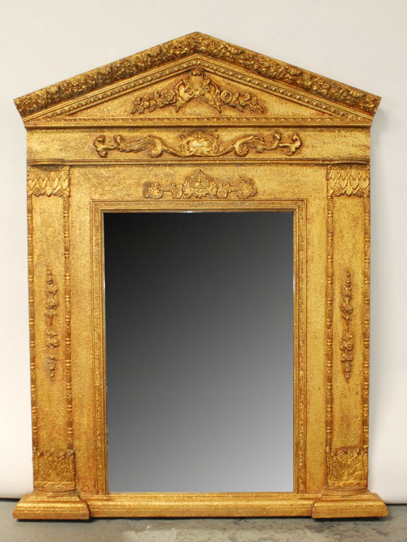 Large gold framed classical mirror (1 of 7)