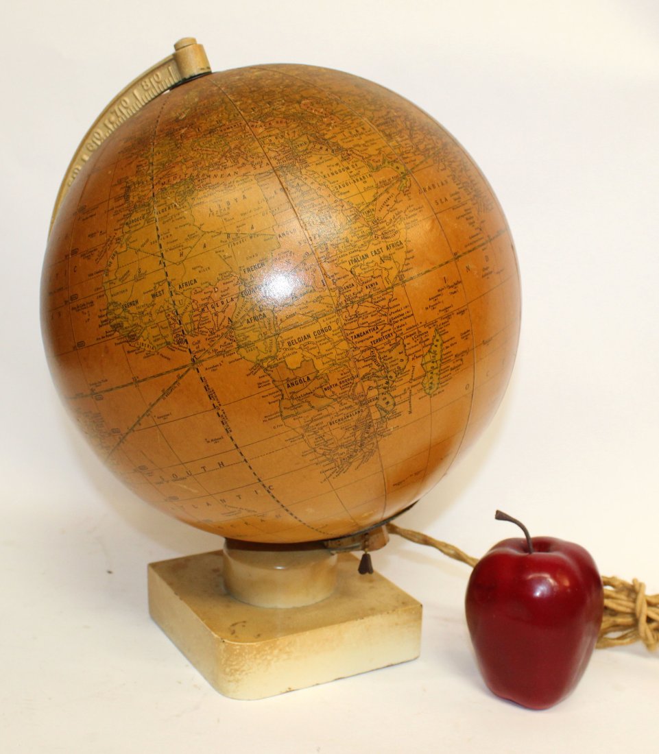 Vintage Cram's 10 1/2" terrestrial glass globe (1 of 5)