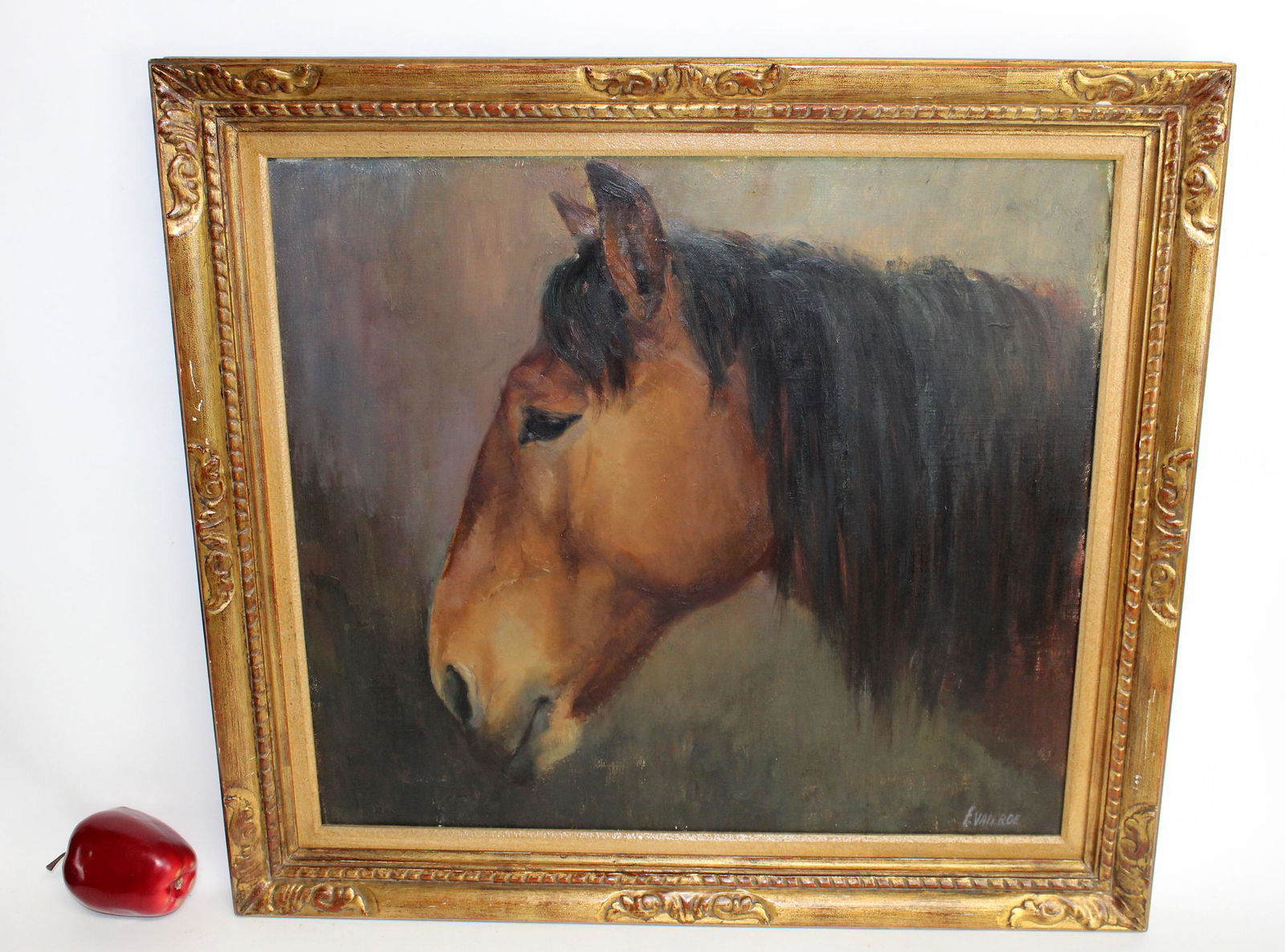 Oil on canvas painting of a horse (1 of 7)