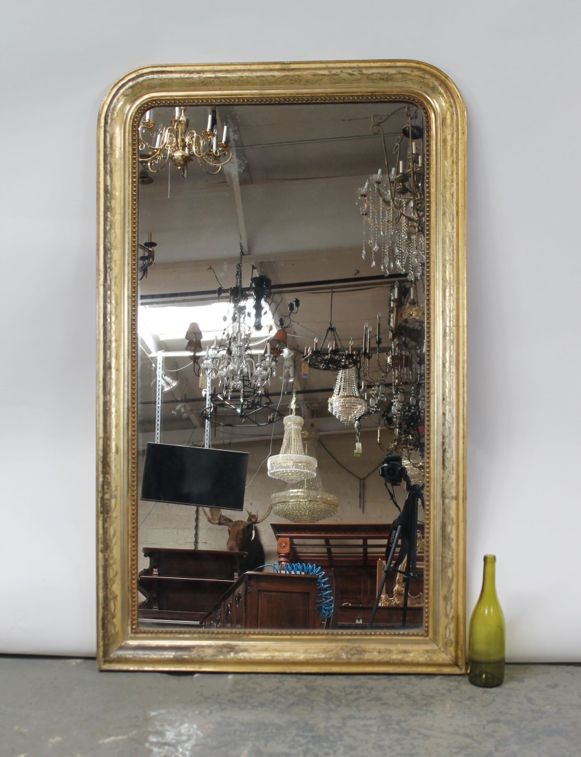 French Louis Philippe gold leaf mirror. (1 of 7)