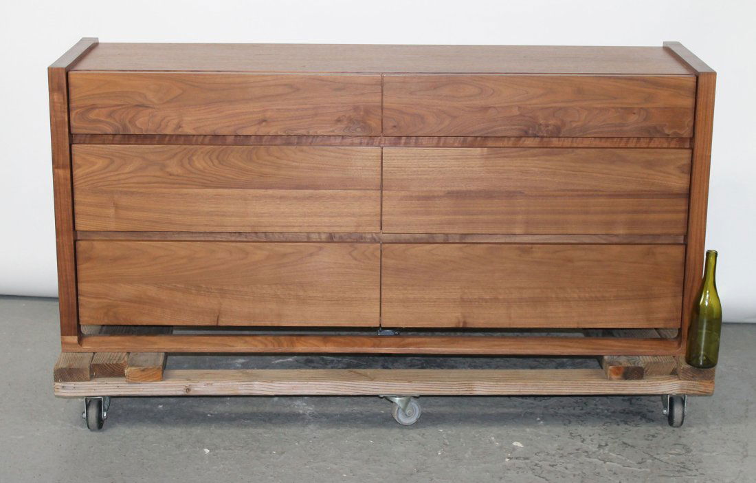 Sean Yoo Matera Collection 6 drawer dresser chest: Sean Yoo Matera Collection 6 drawer dresser chest in walnut. 28 3/4"h x 63 1/2"w x 19"d.