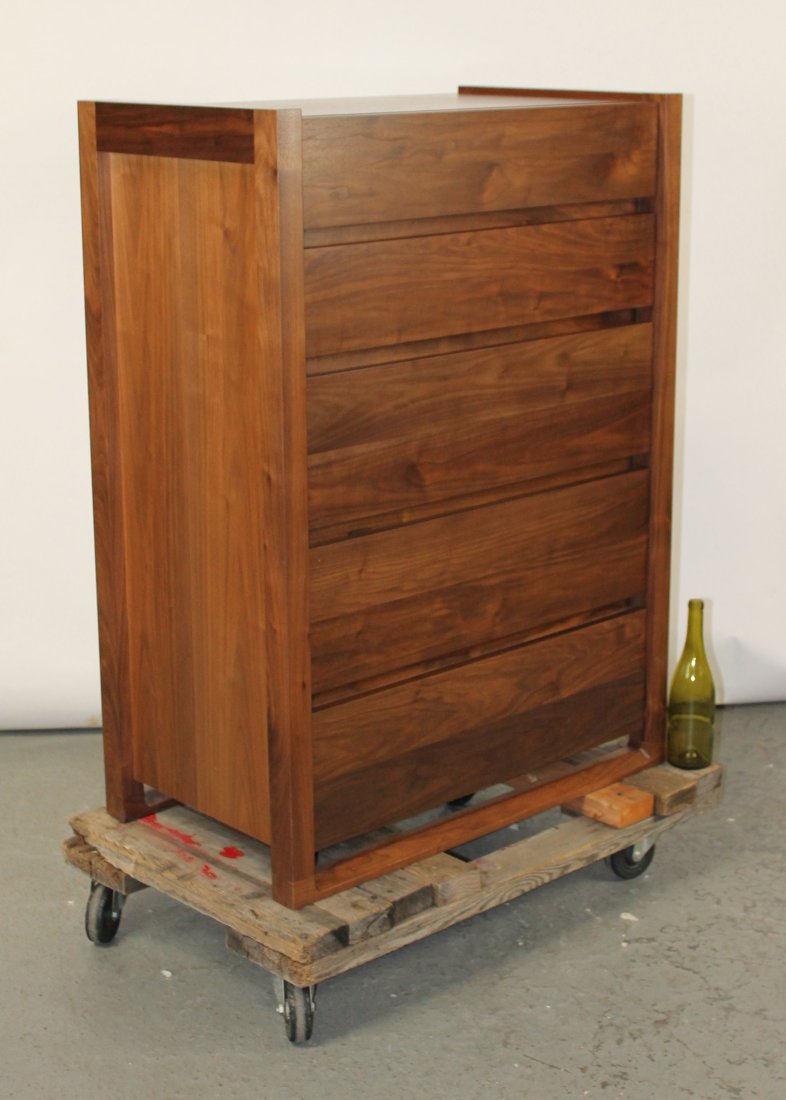 Sean Yoo Matera Collection 5 drawer chest: Sean Yoo Matera Collection5 drawer chest in walnut. 45 1/2"h x 33"w x 19"d.