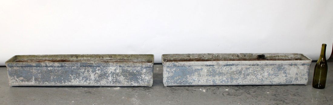 Set of 2 Willy Guhl designed trough planters (1 of 9)