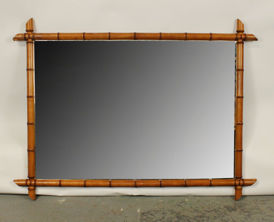 French faux bamboo mirror (1 of 8)