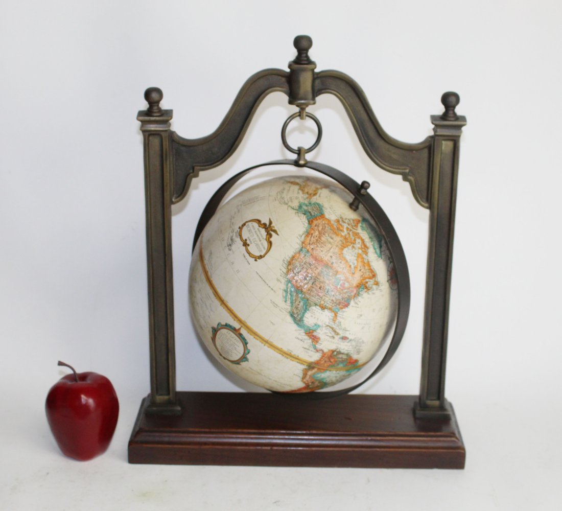 9" Replogle globe on stand. (1 of 8)