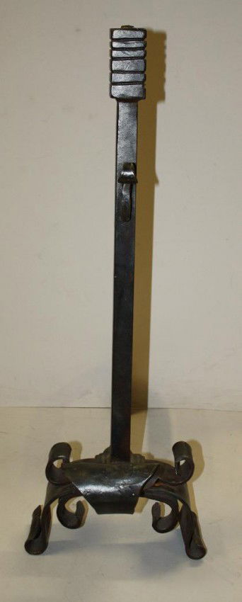 Wrought Iron Tall andirons 32"h