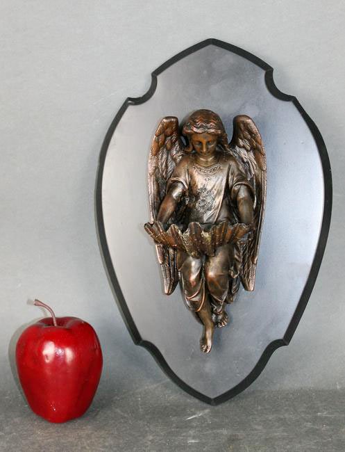 French Holy Water font. Angel holding a scallop shell (1 of 7)