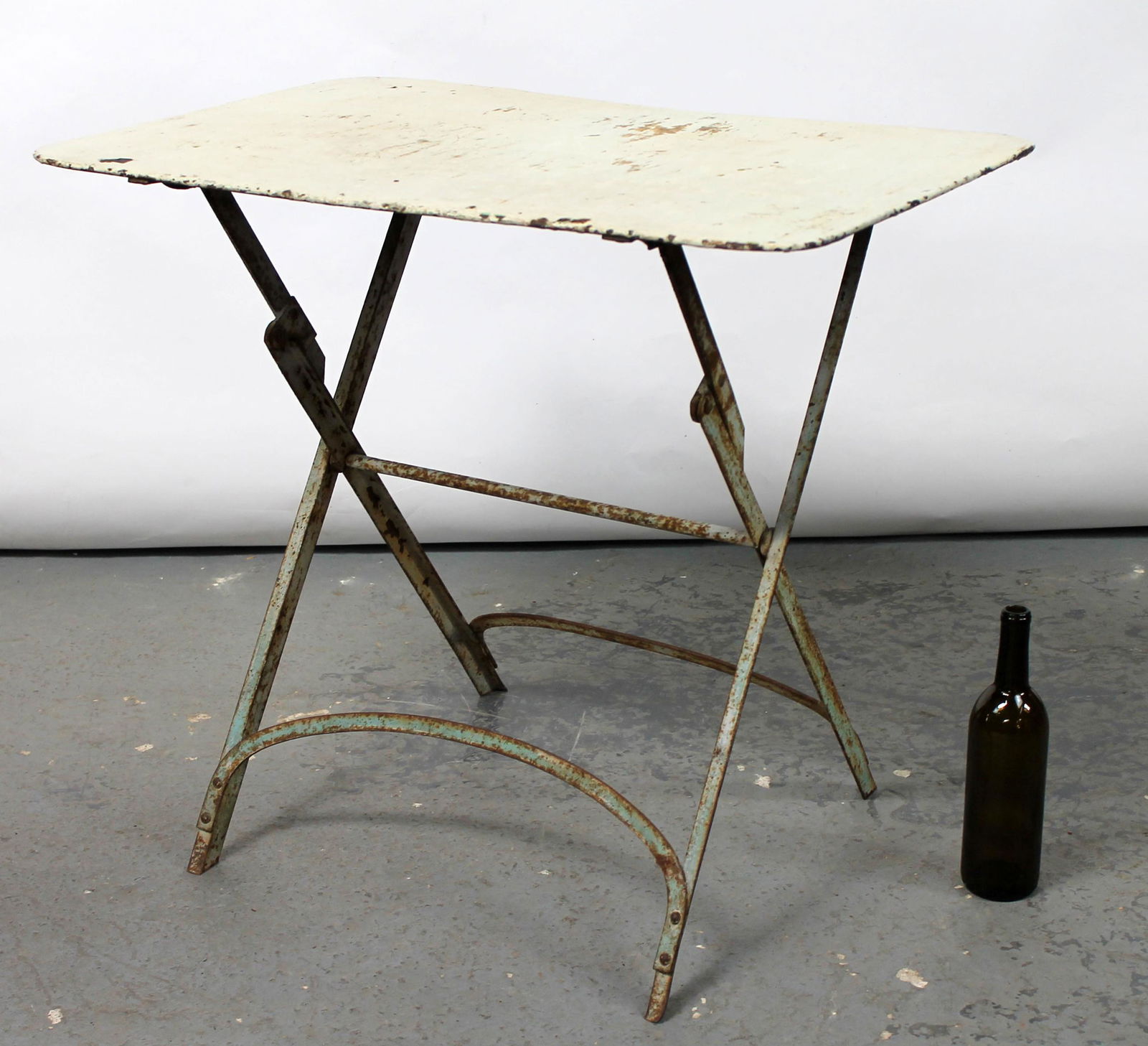 French iron folding garden table (1 of 7)
